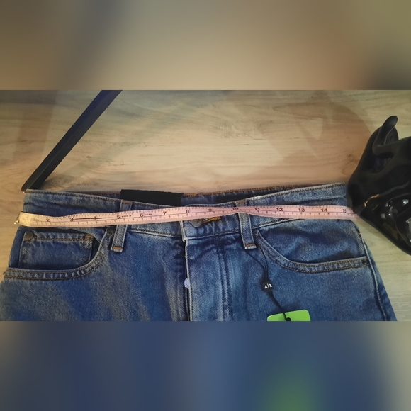 Armani Exchange - J51 Carrot Fit Rigid Denim Jeans, 100% Cotton, Medium Blue - Picture 7 of 9